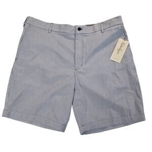 Walter Hagen Men’s Clubhouse Seersucker Golf Shorts Blue White Stripe W40 NWT